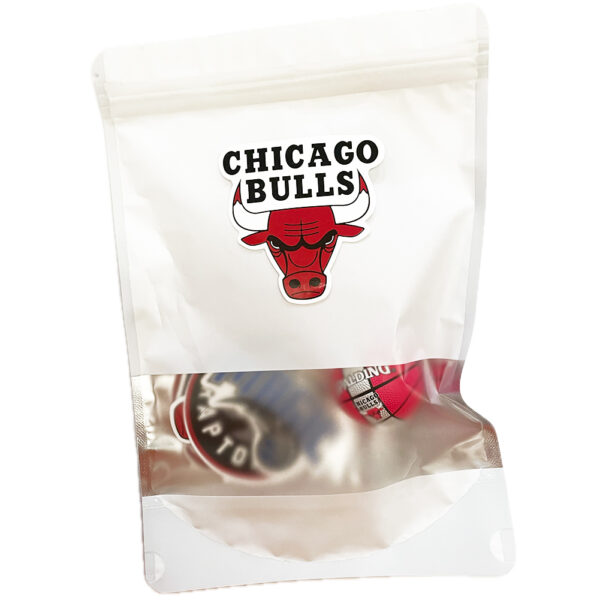Portachiavi basket NBA Chicago Bulls + 25 stickers casuali pack regalo - immagine 5